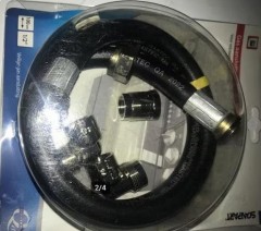 Gasaansluiting kabel met 3stukjes 